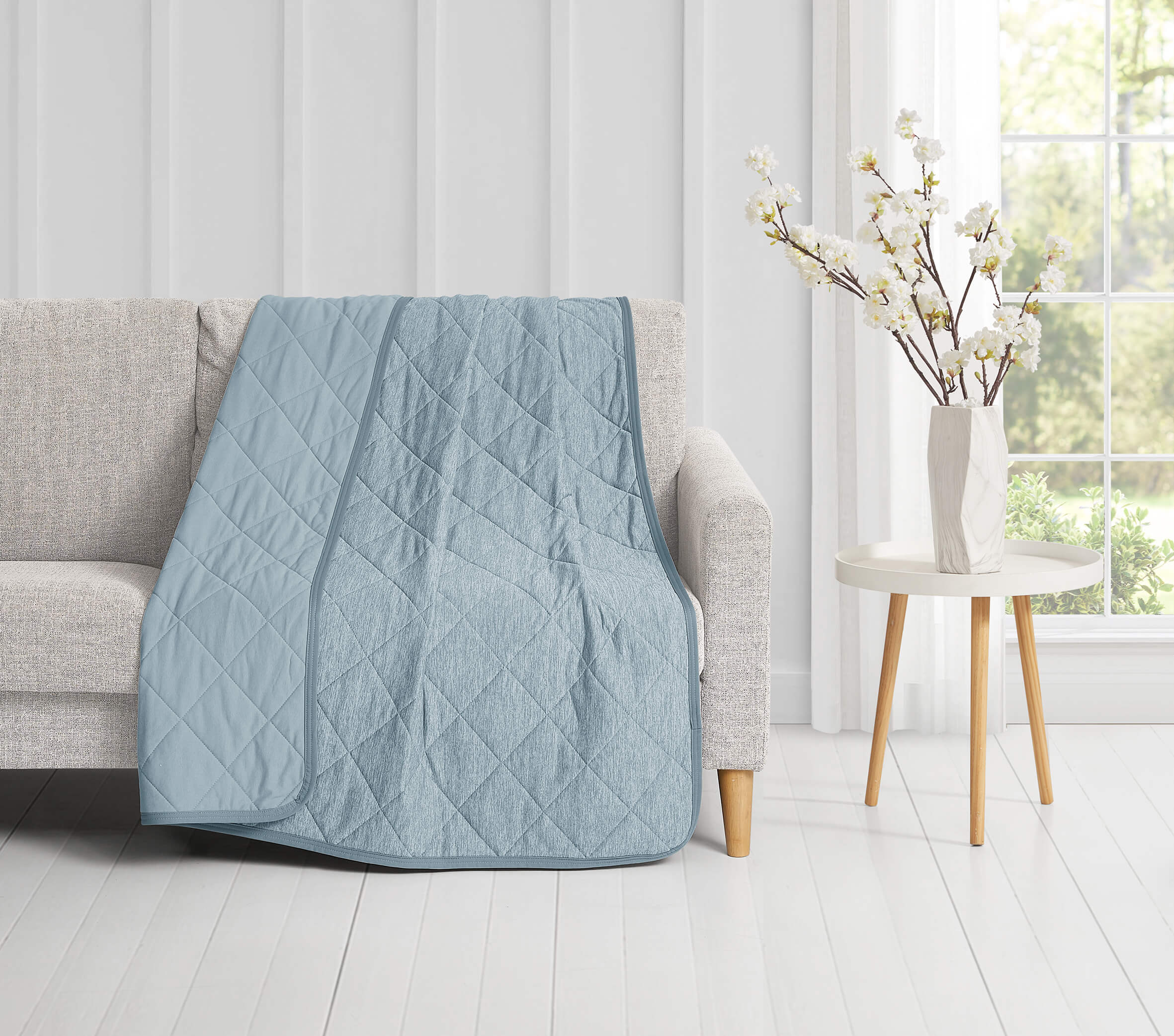 The Honest Label Cooling Throw throw blanket product view THL product image 3