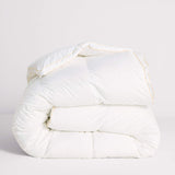 The Honest Label Chamonix Luxury French 90/10 Goose Down Quilt home bedding styled bedroom view THL product image 2
