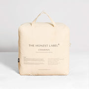 The Honest Label Chamonix Luxury French 90/10 Goose Down Quilt home bedding styled bedroom view THL product image 6