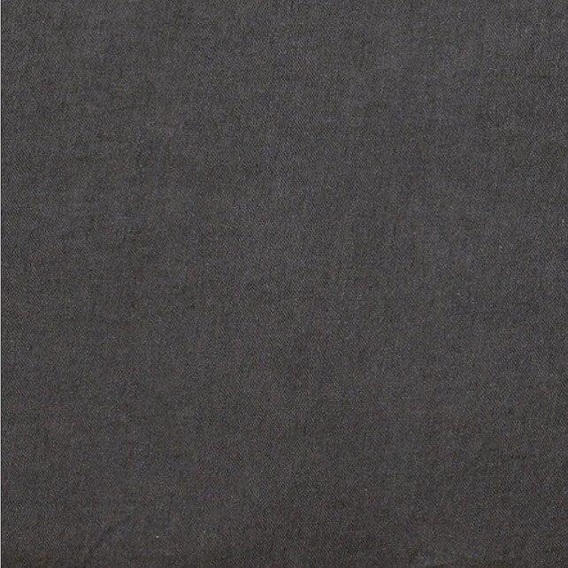 The Honest Label Pure Linen Fitted Sheet fabric swatch in Charcoal with grey tones fitted sheet fabric swatch