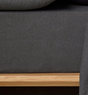 The Honest Label Bed Builder fitted sheet in Charcoal with grey tones fitted sheet product view