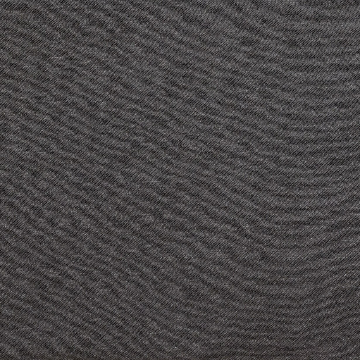 The Honest Label French Flax Linen fabric swatch in Charcoal with grey tones fabric sample product view