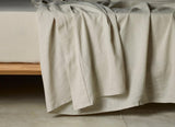 The Honest Label Pure Linen Flat Sheet in Flax with beige tones flat sheet product view THL product image 1