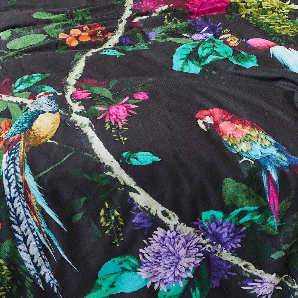 Chintz Black Quilt Cover Set