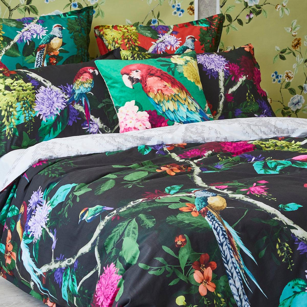 Chintz Black Quilt Cover Set