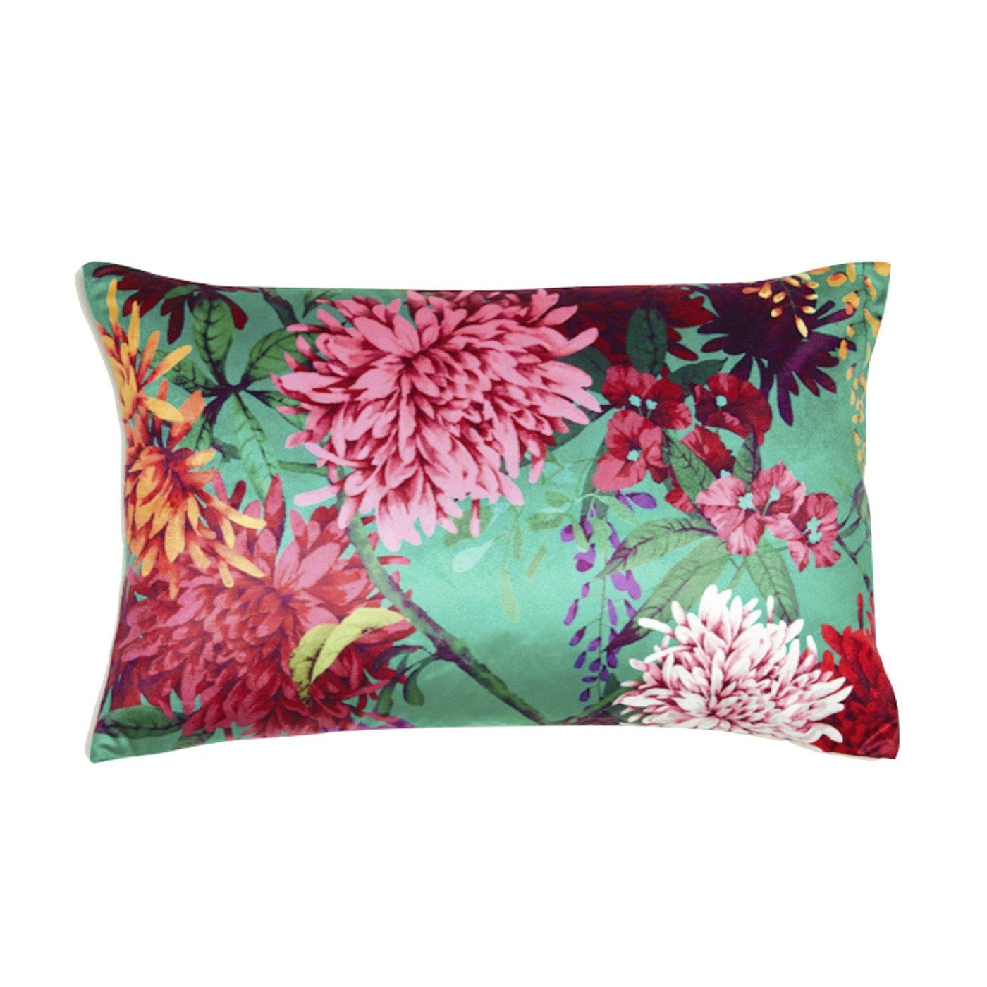 Chintz Garden Rectangle 55x35cm Velvet Cushion Cover