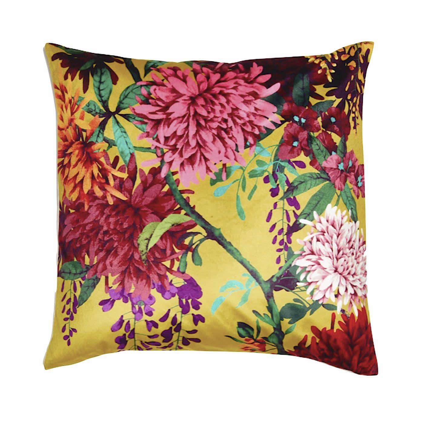 Chintz Garden Square 50x50cm Velvet Cushion Cover