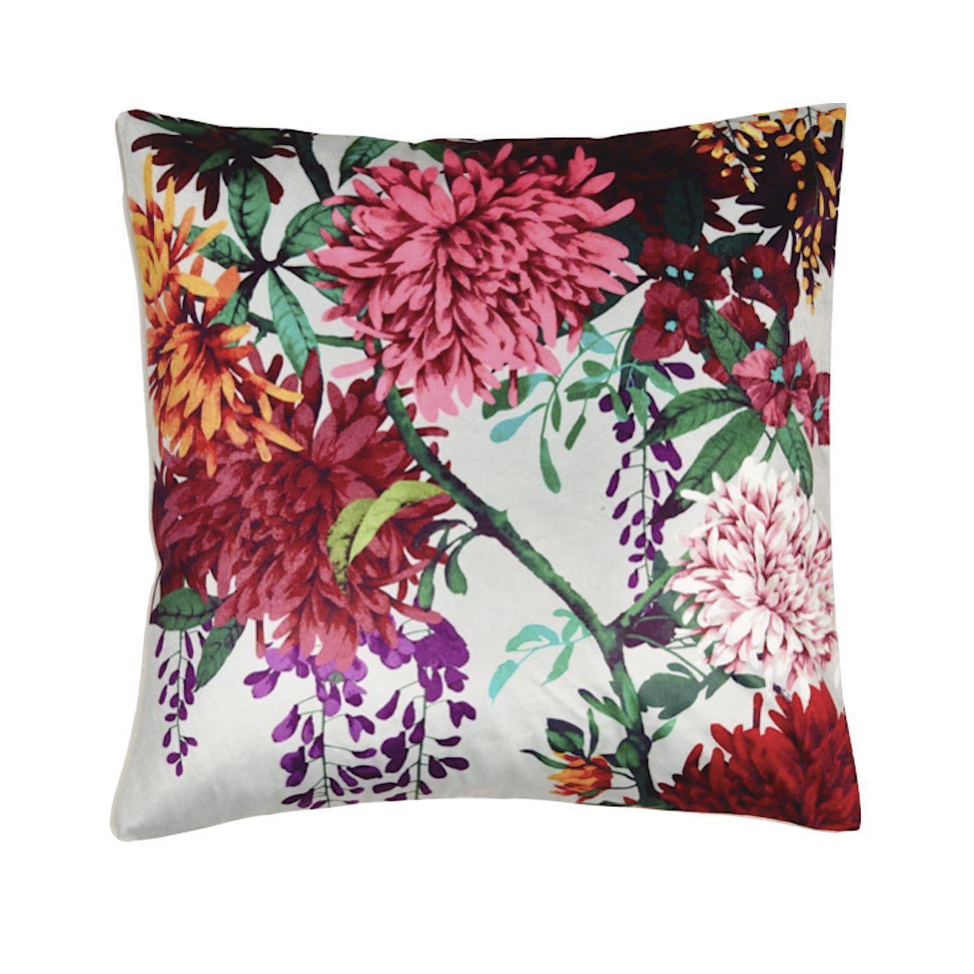 Chintz Garden Square 50x50cm Velvet Cushion Cover