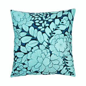 Joyce Floral Square 50x50cm Embroidered Cushion Cover