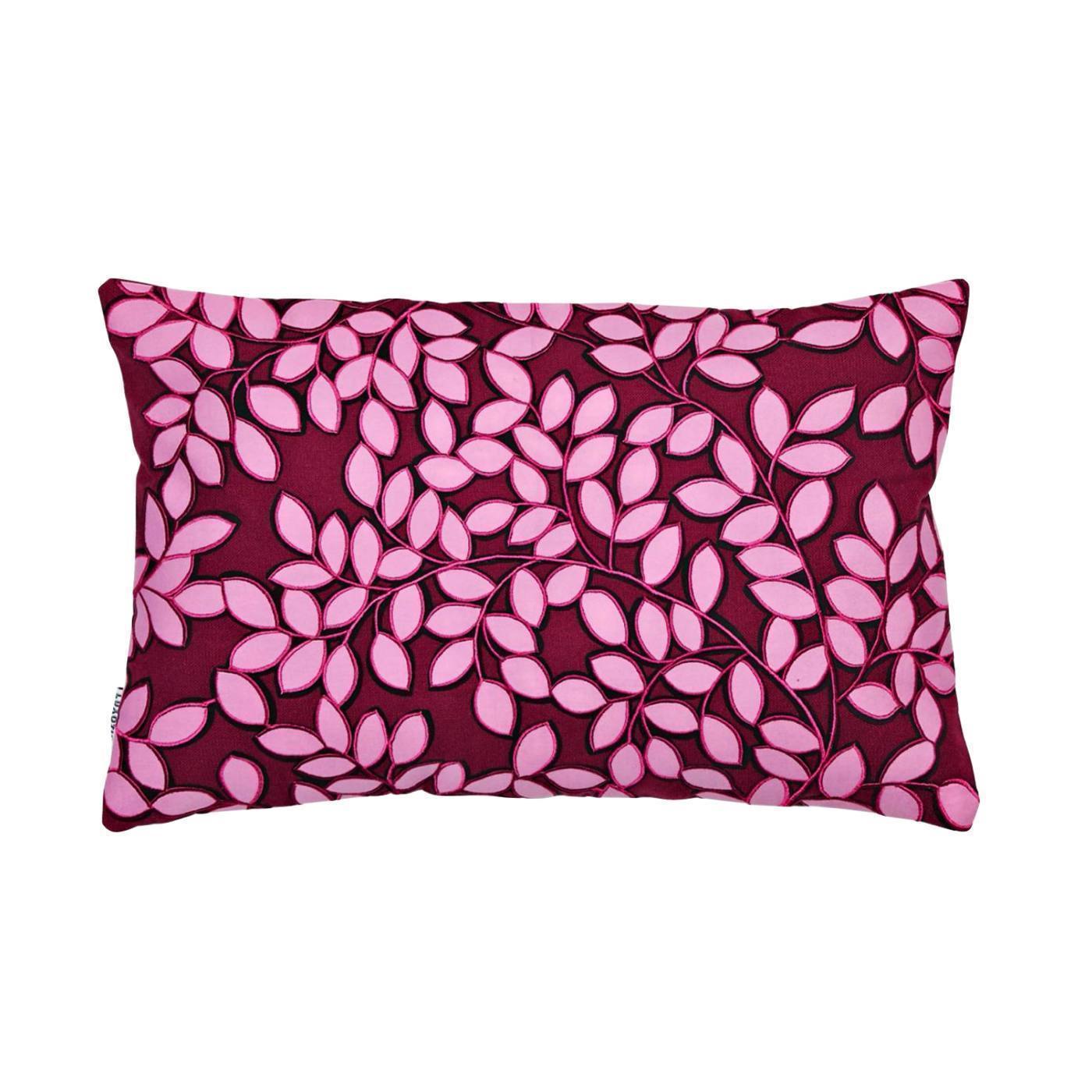 Joyce Leaf Rectangle 55x35 Embroidered Cushion Cover