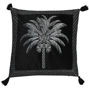 Palmier Square 50x50cm Embroidered Velvet Cushion Cover