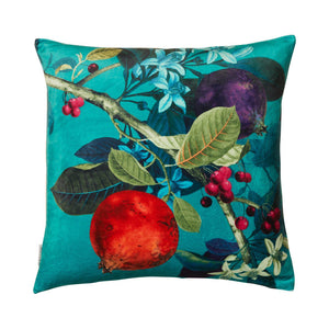 Pomegranate Square 50x50cm Velvet Cushion Cover