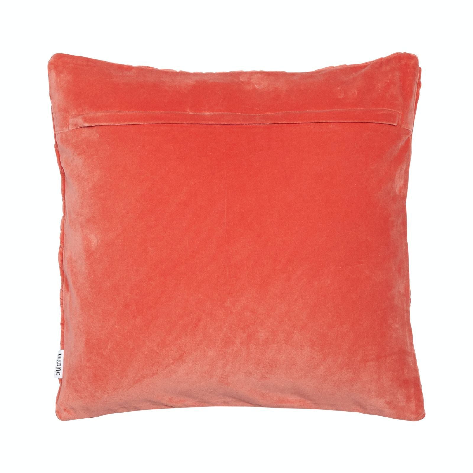 Ripple Square 50x50cm Velvet Cushion Cover