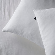The Honest Label Pure Linen European Pillowcase in Ivory White with white tones pillowcase product view THL product image 4