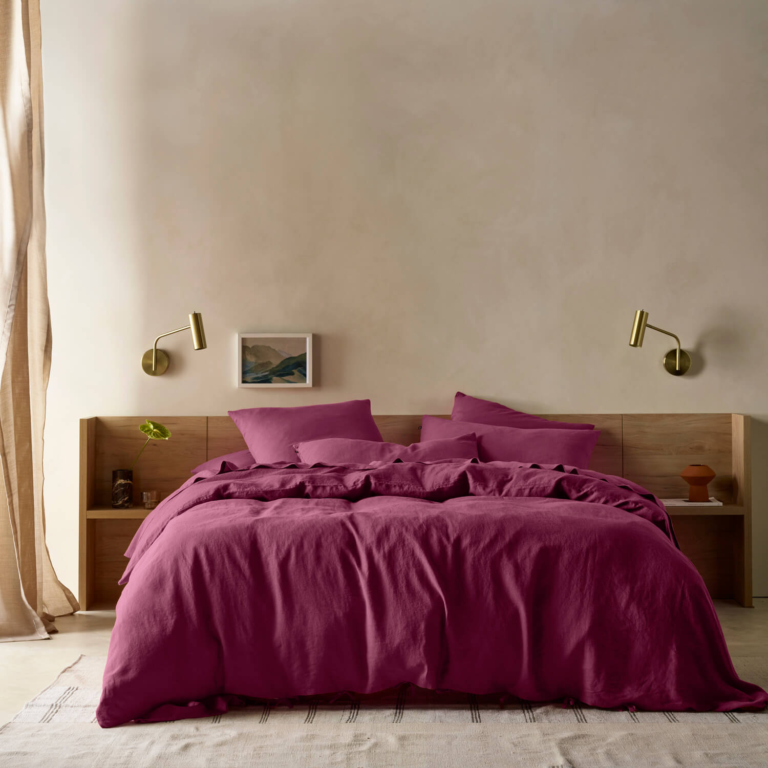 Pure Linen Quilt Cover Set Incl Pillowcases