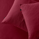 The Honest Label Pure Linen Bedding - Shiraz with purple tones home bedding product view THL product image 1