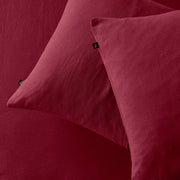 The Honest Label Pure Linen Bedding - Shiraz with purple tones home bedding product view THL product image 1