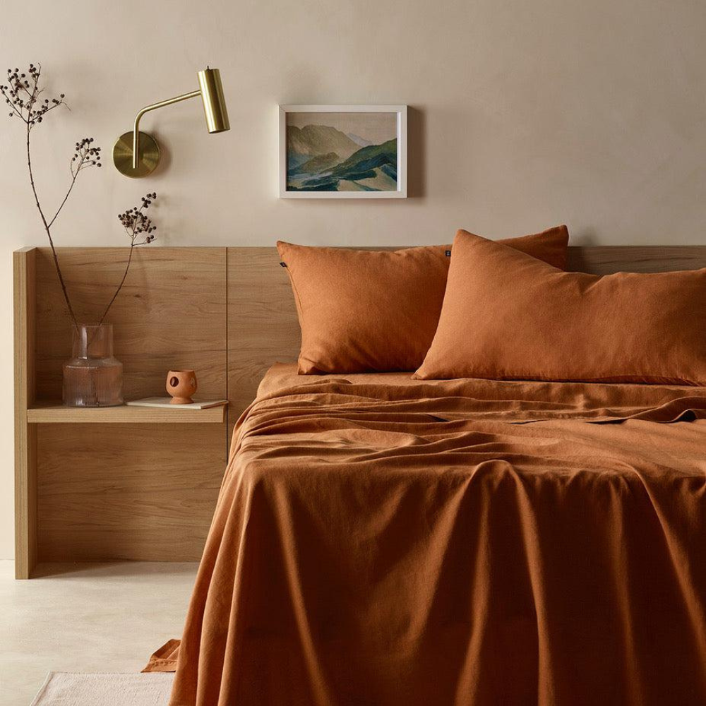 The Honest Label Pure Linen Flat Sheet flat sheet product view THL product image 3