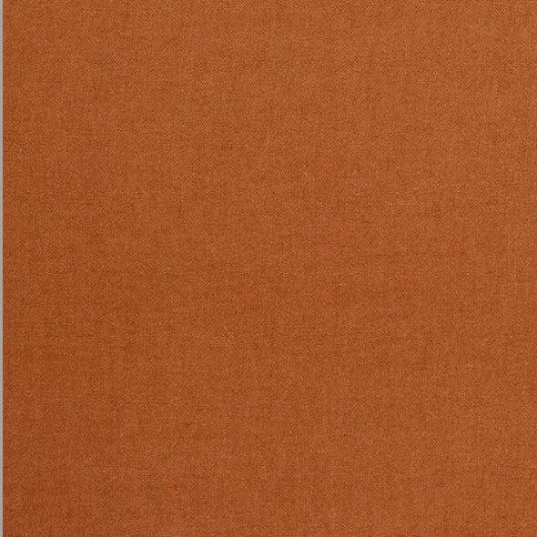 The Honest Label Pure Linen Fitted Sheet fabric swatch in Red Earth with red tones fitted sheet fabric swatch