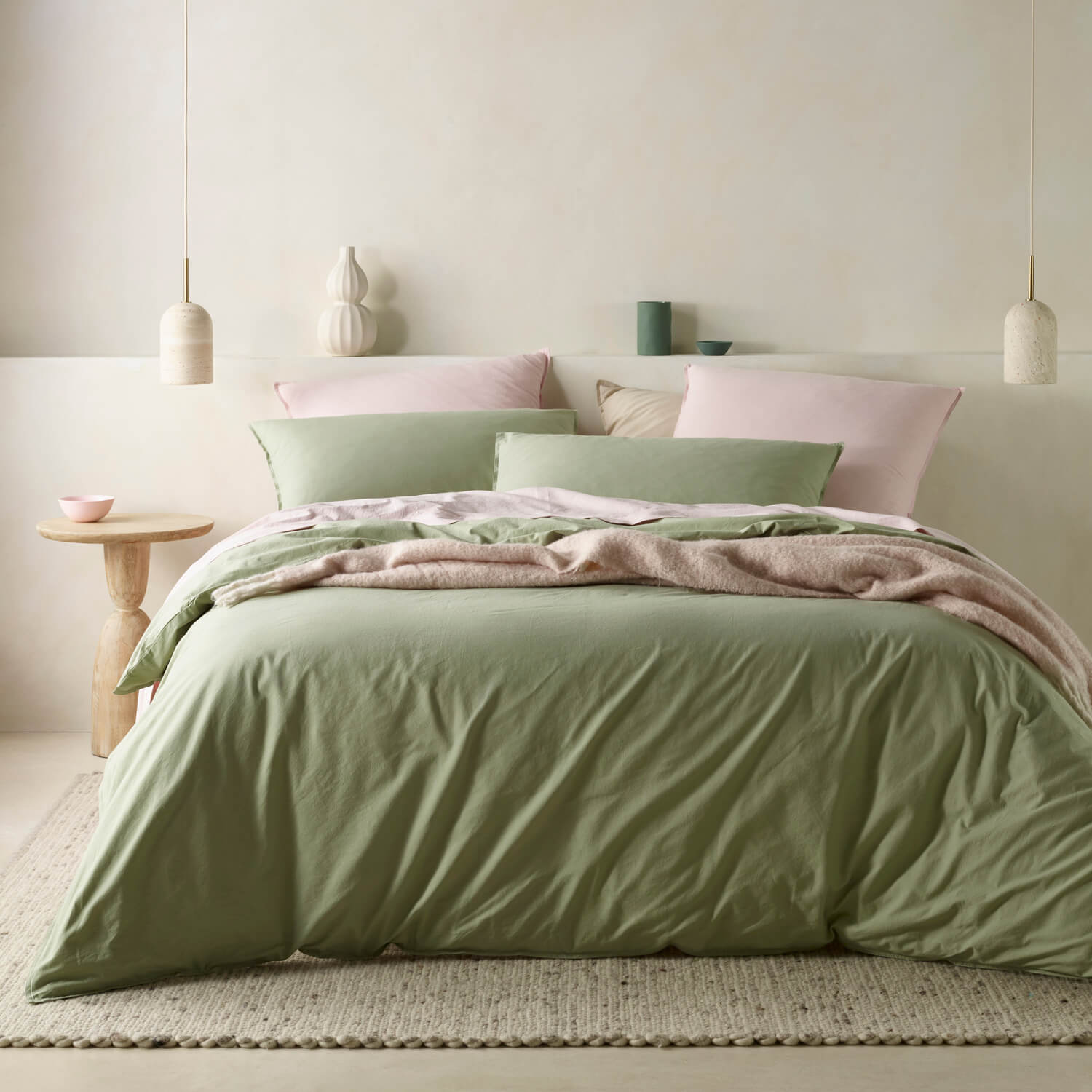 Washed Cotton Bedding Set
