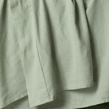 The Honest Label Pure Linen Fitted Sheet in Sage with green tones fitted sheet product view THL product image 1