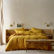 The Honest Label Pure Linen European Pillowcase in Beige with beige tones pillowcase product view THL product image 3