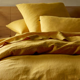 The Honest Label Pure Linen European Pillowcase in Beige with beige tones pillowcase product view THL product image 2