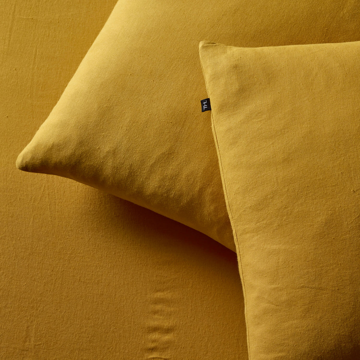 The Honest Label Pure Linen European Pillowcase in Beige with beige tones pillowcase product view THL product image 4