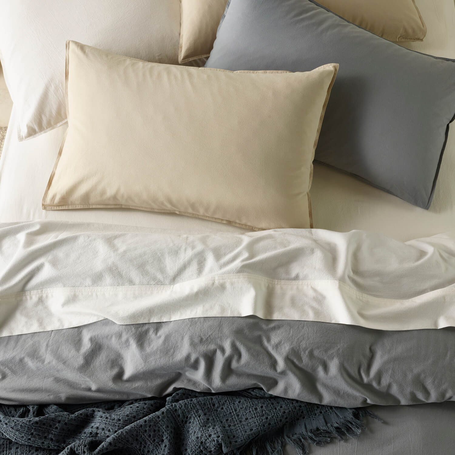 Washed Cotton Bedding Set