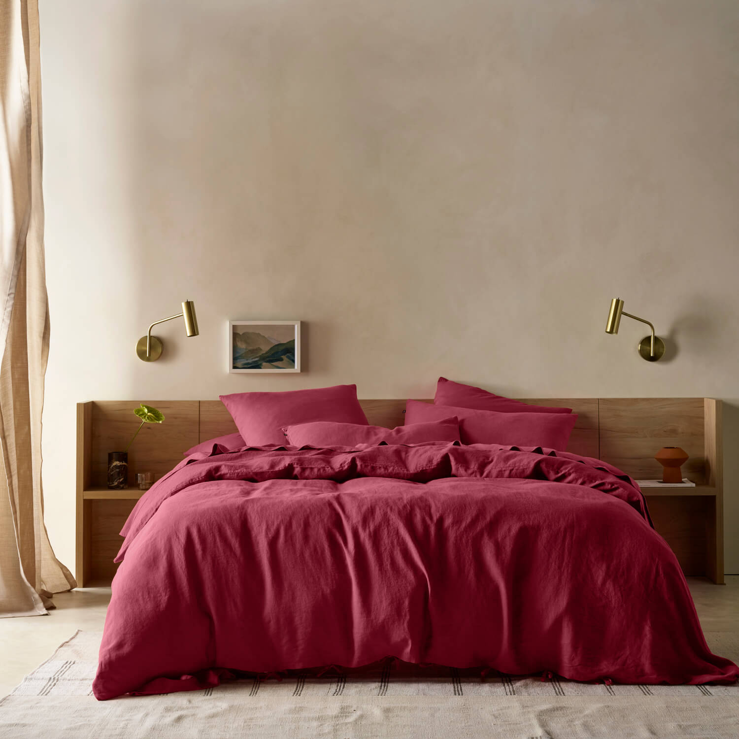 Pure Linen Quilt Cover Set Incl Pillowcases