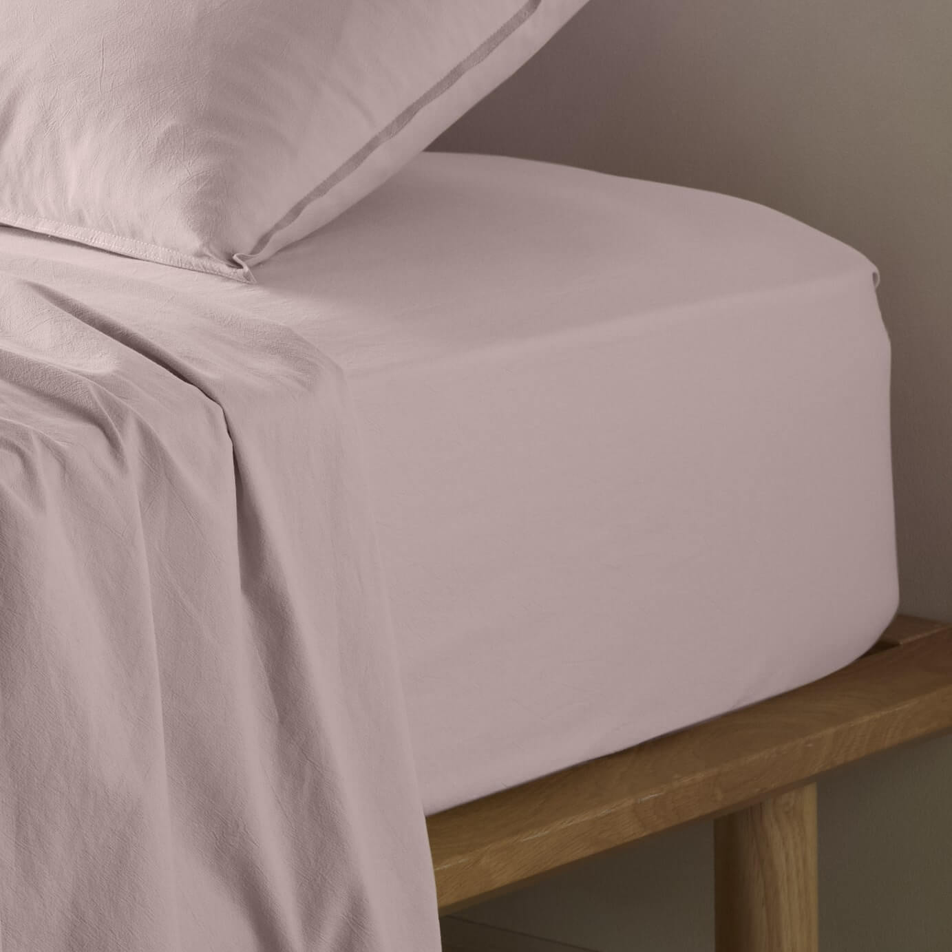 Stonewashed Cotton Fitted Sheet