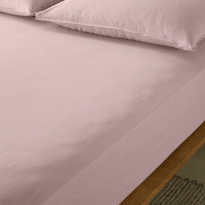Stonewashed Cotton Fitted Sheet