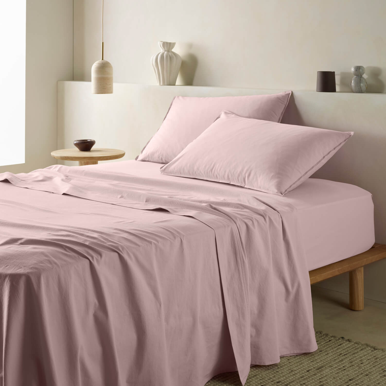 Stonewashed Cotton Flat Sheet