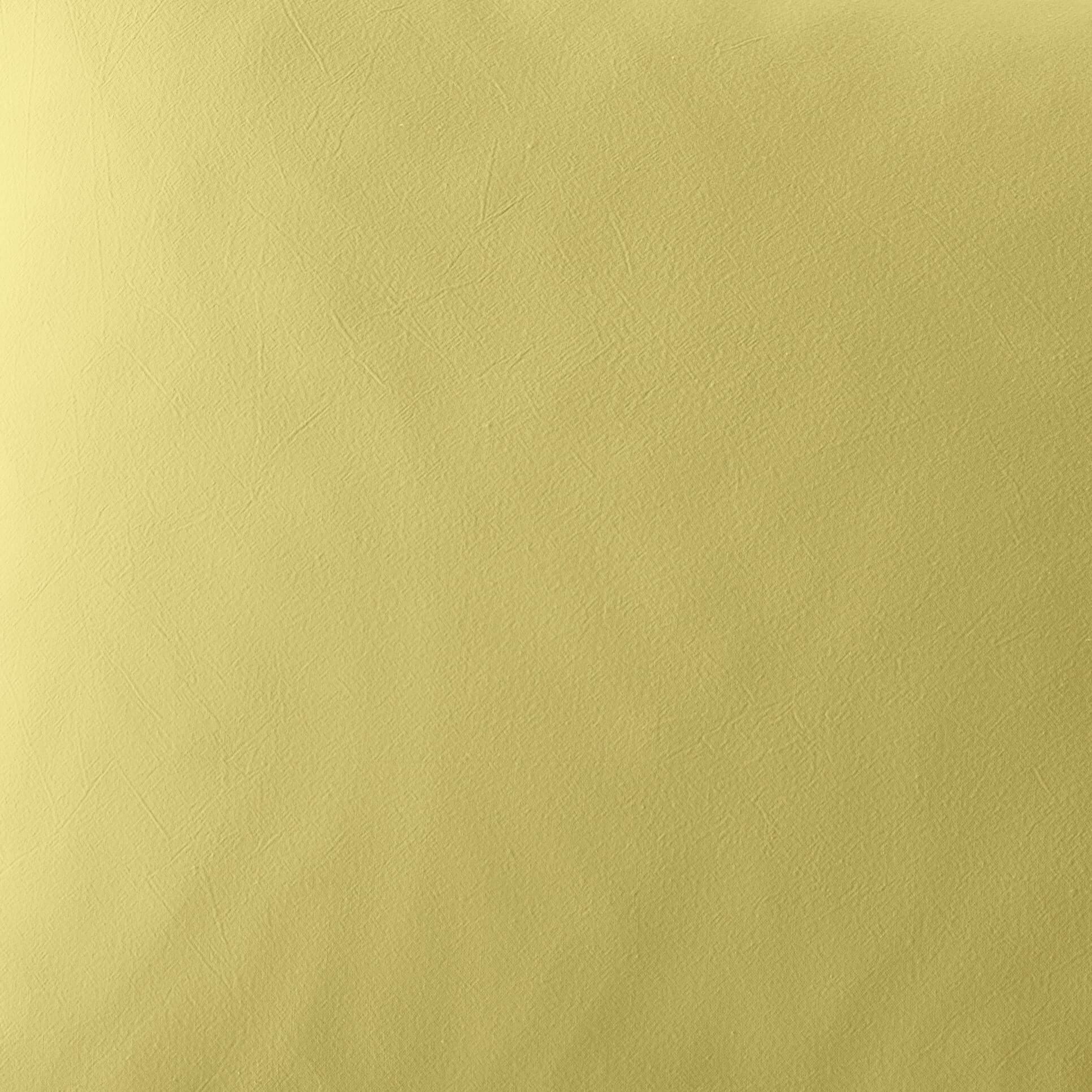 The Honest Label Washed Cotton fabric swatch in Butter with yellow tones fabric sample product view