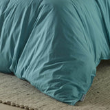 The Honest Label Washed Cotton Bedding - Azure with blue tones home bedding product view THL product image 7