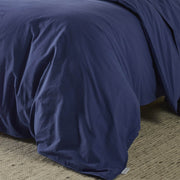 The Honest Label Washed Cotton Bedding - Cobalt with blue tones home bedding product view THL product image 7