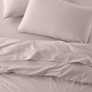 The Honest Label Washed Cotton Standard Pillowcase (2 Pack) in Blush with pink tones pillowcase product view THL product image 1