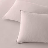 The Honest Label Washed Cotton Standard Pillowcase (2 Pack) in Blush with pink tones pillowcase product view THL product image 2