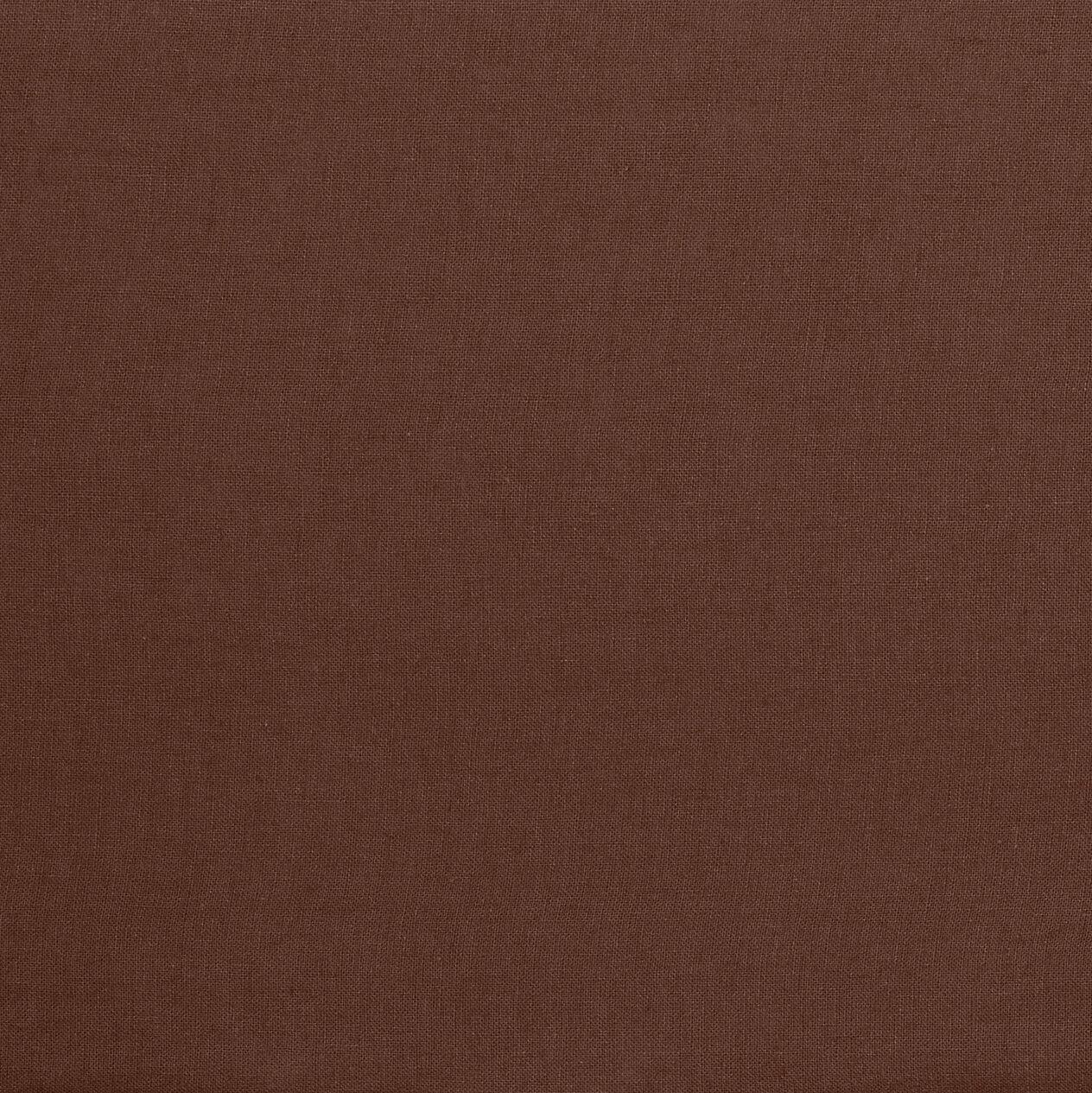 The Honest Label Pure Linen Fitted Sheet in Cacao with brown tones fitted sheet product view THL product image 3