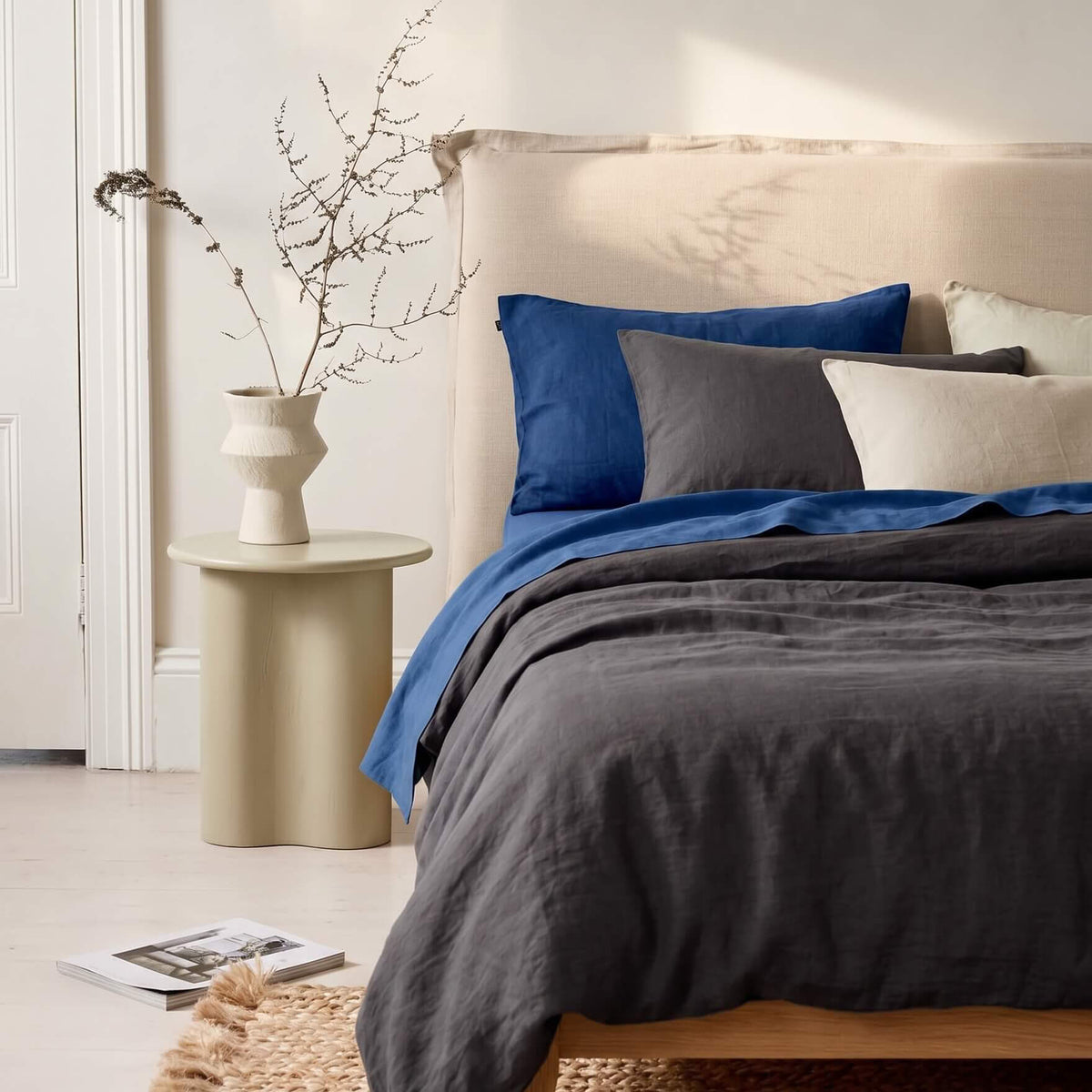 Pure Linen Quilt Cover Set Incl Pillowcases