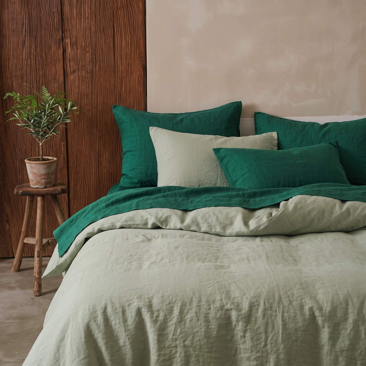 Pure Linen Quilt Cover Set Incl Pillowcases