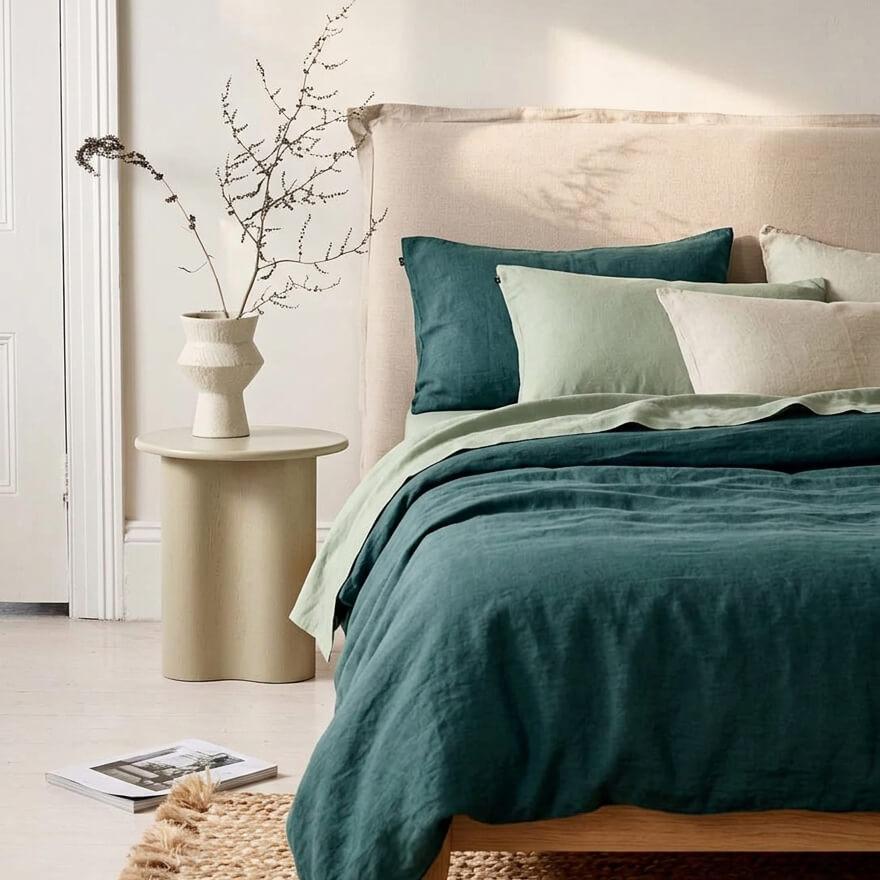 Pure Linen Quilt Cover Set Incl Pillowcases