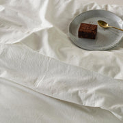 The Honest Label Washed Cotton Quilt Cover in White with white tones quilt cover product view THL product image 4