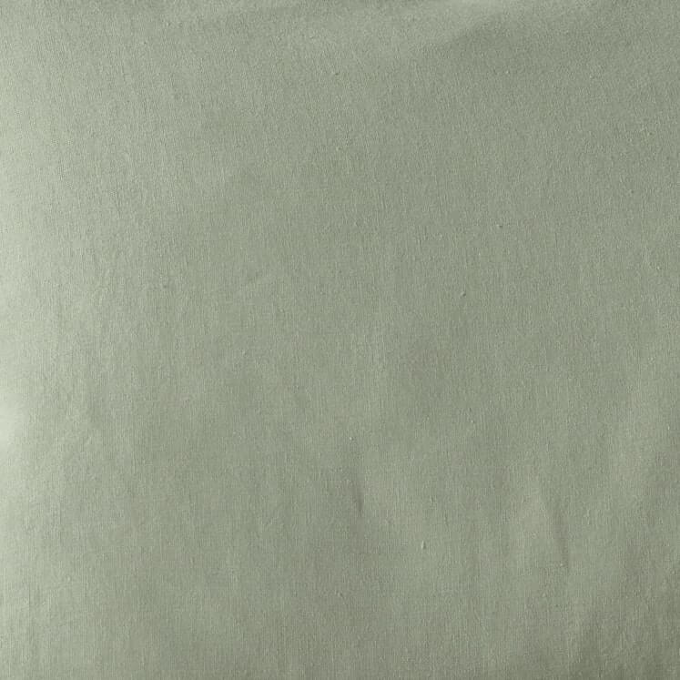 The Honest Label Pure Linen Quilt Cover Set Incl Pillowcases in Sage with green tones pillowcase product view THL product image 4