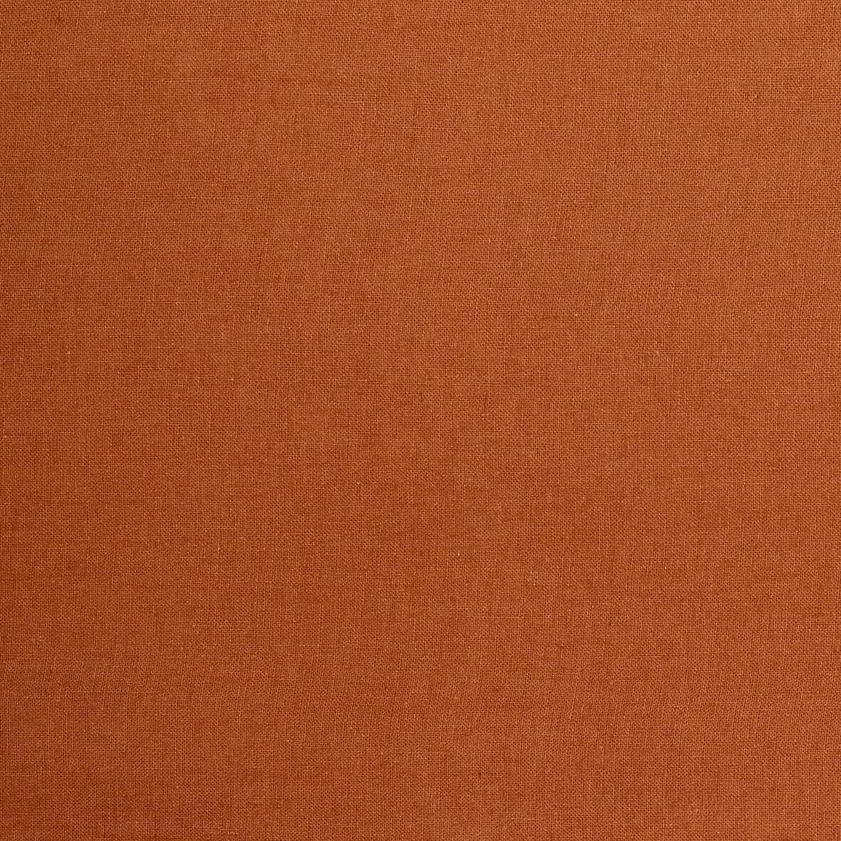 The Honest Label Pure Linen Fitted Sheet in Terracotta with red tones fitted sheet product view THL product image 3