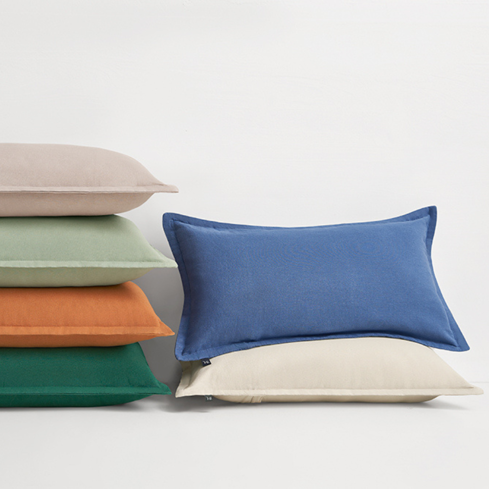 The Honest Label Pure Linen Cushion Cover Rectangle cushion cover product view THL product image 8