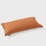 The Honest Label Pure Linen Cushion Cover Rectangle in Red Earth with red tones cushion cover product view THL product image 1
