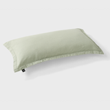 The Honest Label Pure Linen Cushion Cover Rectangle in Sage with green tones cushion cover product view THL product image 1
