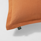 The Honest Label Pure Linen Cushion Cover Square in Red Earth with red tones cushion cover product view THL product image 5