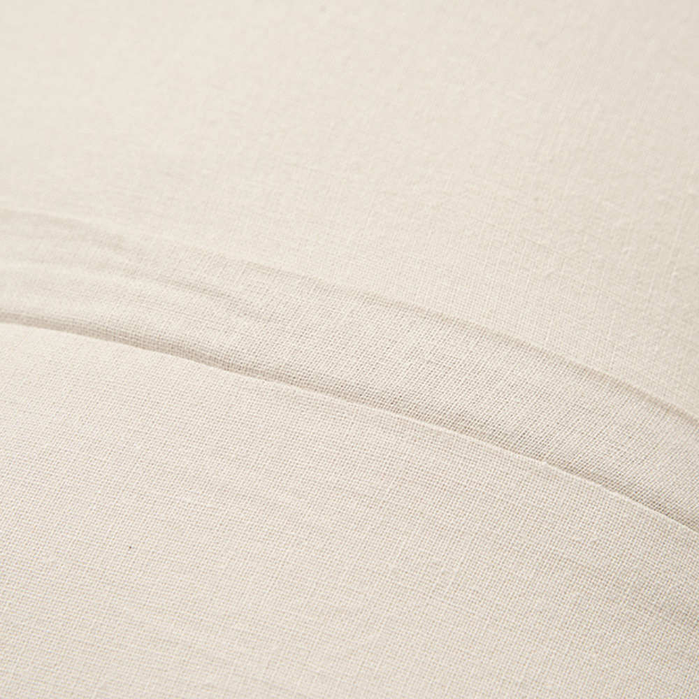 The Honest Label Pure Linen Cushion Cover Square in Flax with beige tones cushion cover product view THL product image 4